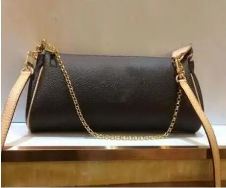 

2018 Fashion woman bag Genuine Leather Handbag eva Pochette Women Shoulder chain Bag free shipping