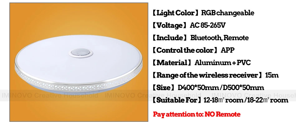 Современный bluetooth-динамик, потолочный светильник, пульт дистанционного управления, RGB светодиодный, с регулируемой яркостью, музыкальный светильник для гостиной, светильник для спальни, умный