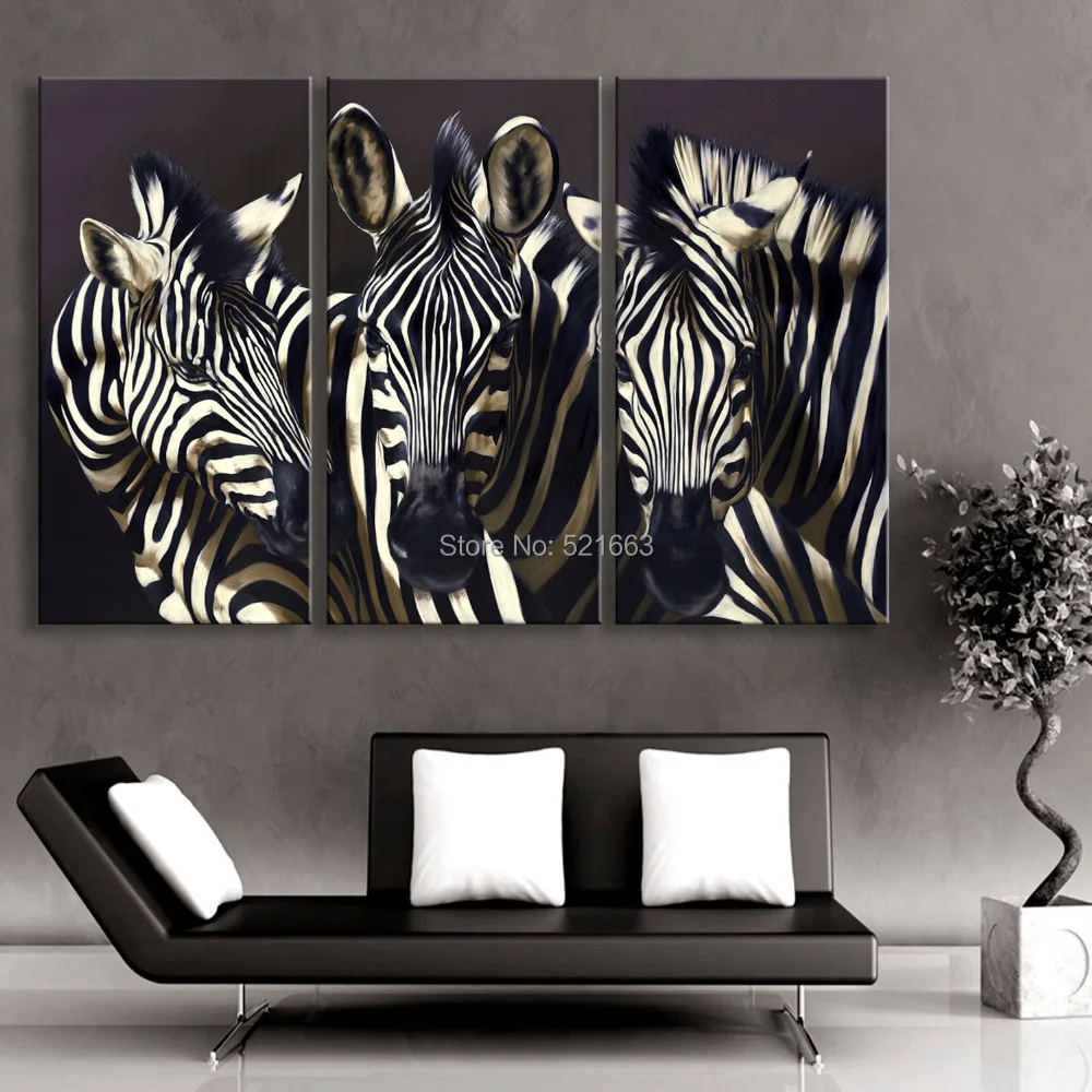 Zebra Home Decorations My Web Value Art Print Oil Painting Zebra Decoration Home Decor On Canvas Modern Wall