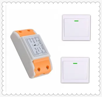 

New 220 v 1 ch remote control switch 1 * receiver + 2 * transmitter new can paste the wall for Smart home