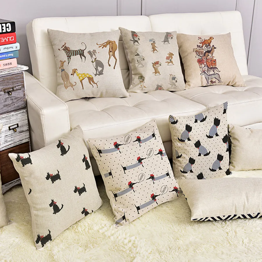 Animal cushion Mini Dog Decorative Cushion Sausage Dogs Sofa Throw Pillow Car Chair Home Decor