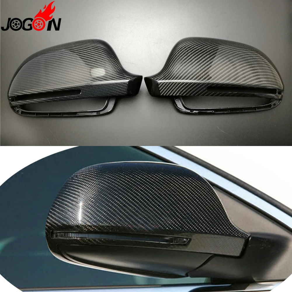 

Carbon Fiber For Audi A3 S3 8P 09-10 / A4 S4 B8 8K 08-12 / A5 S5 B8 8T 07- 2009 Car Side Rearview Back Mirror Cover Replacement