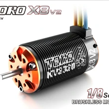 Торо X8 V2 бесщеточный 4-х полюсной Бессенсорный двигатель 1/8 RC автомобиль багги 2150KV/2350KV