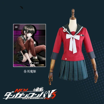 Harukawa Maki Danganronpa V3 Killing Harmony все персонажи униформа наряд аниме костюмы для косплея пальто рубашка брюки юбки топ галстук перчатки ha - Цвет: Harukawa Maki