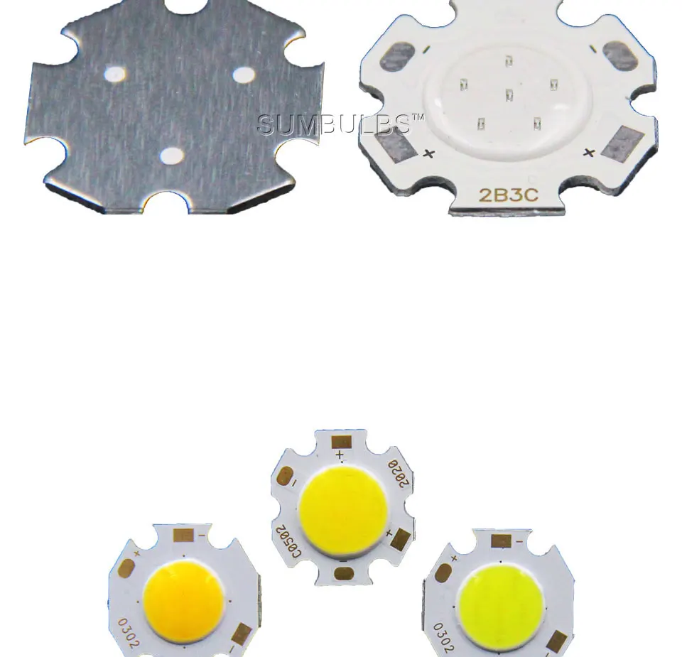 3w 5w 7w LED chip on board cob light source spotlight downlight bulb dc (4)