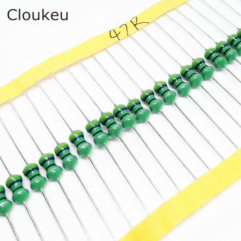 20pcs 1w 47uh 470k Color Code Inductance Inductor 0510 47uh 470k 470