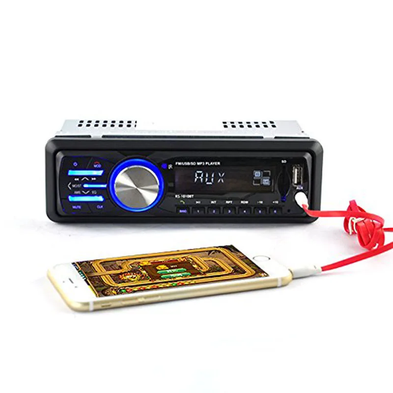 Автомобильный стереоприемник 12 В Bluetooth FM радио приемник FM/USB/SD/MMC/AUX/EQ/WMA/MP3 аудио