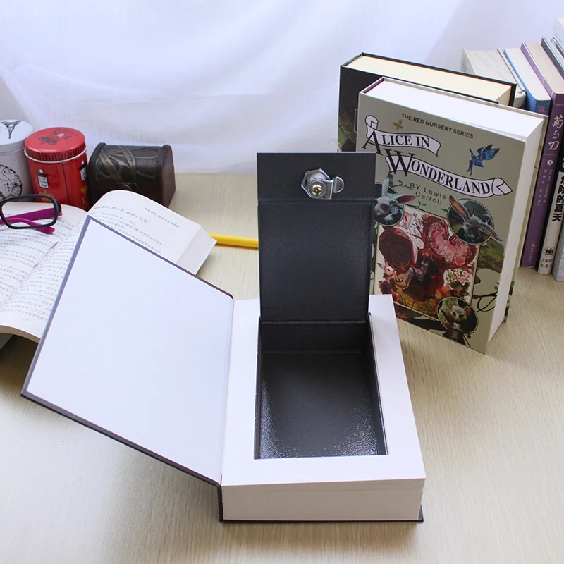 Money Box Key lock Storage Safe Box Money Hidden Cash Jewellery Home Decoration Accessories Dictionary Secret Book Piggy Bank