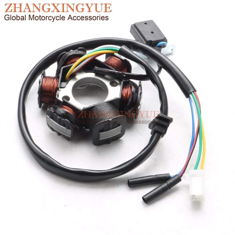 6 катушки Магнето статора для SYM orbit 125 GY6 125cc 150cc GY6 152QMI 157QMJ Скутер ATV 31120-M92-0012