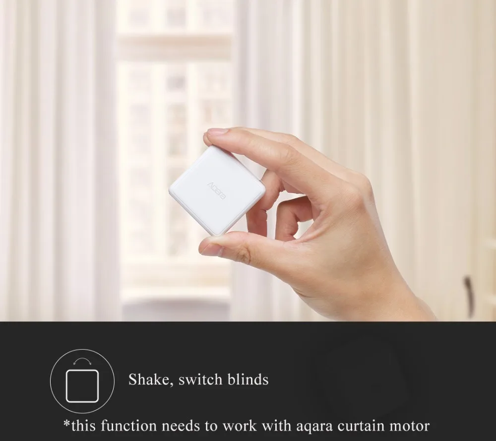 Xiaomi Aqara Cube контроллер Zigbee версия управляется шестью действиями работает с Xiaomi Mijia шлюз для комплектов умного дома белый