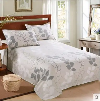 

Free Shipping 1pc Floral 100% Cotton Bed Sheet Flat Sheet Bed Cover Without Pillowcase