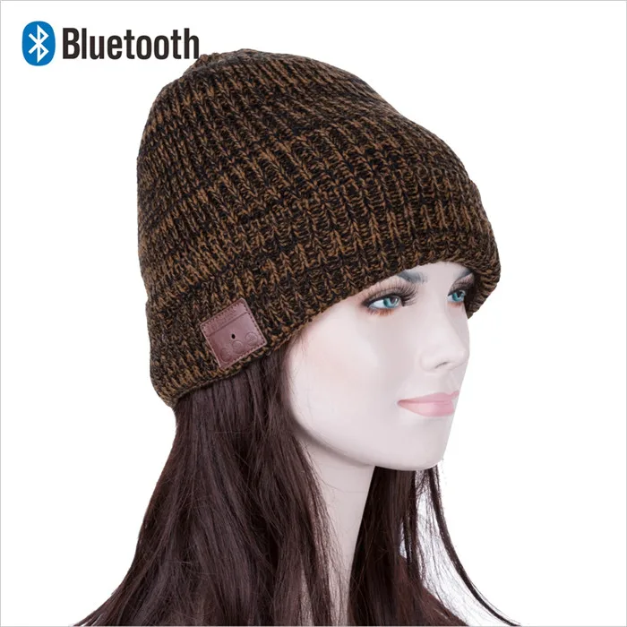 Bluetooth Beanie стерео наушники беспроводные Handsfree Skullies вязаная шапка зима спортивные головные уборы моющиеся кепки наушники Музыка Аудио