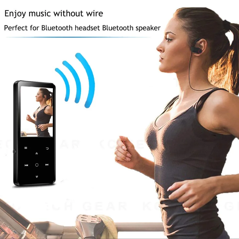Mp3 плеер с Bluetooth 4 0 сенсорная кнопка 16 Гб Встроенный динамик металлический HIFI без