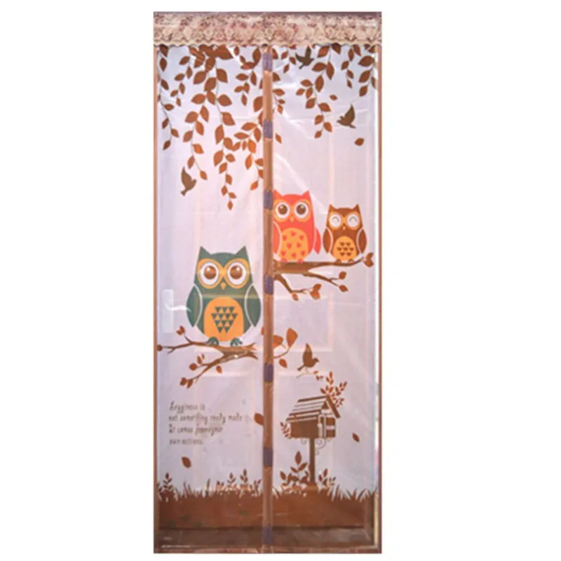 

Magnetic Curtains Door Screen Tulle owl / Monkey Anti-Mosquit Curtain Hands-free Mosquito Net Curtain For Kitchen Door Screens