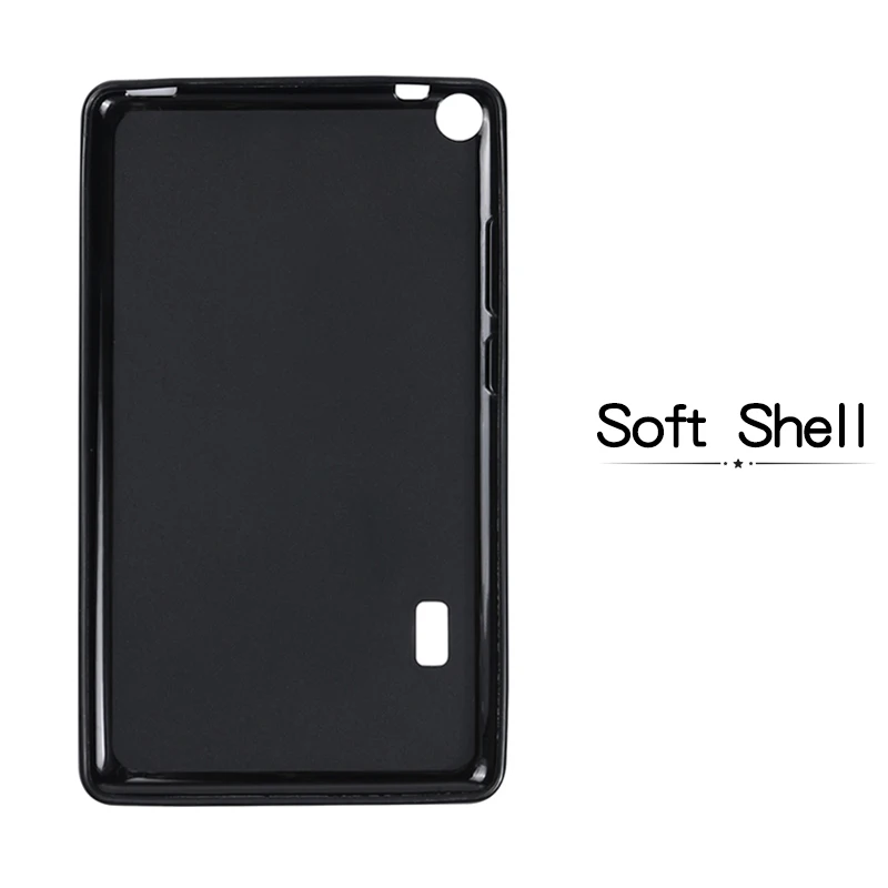 Чехол qijun для huawei MediaPad T3 7 WiFi BG2-W09 флип-чехол для планшета s для huawei t3 7,0 чехол-подставка мягкий силиконовый защитный чехол - Цвет: Soft Shell