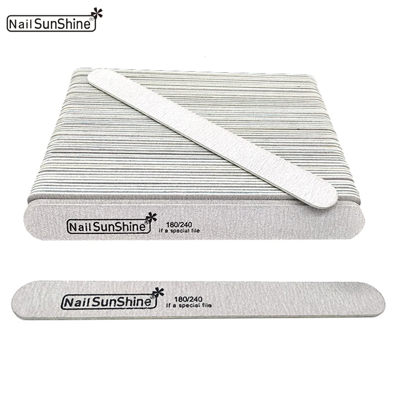 

50pcs Professional Nail File 180/240 Polish Sandpaper Buffing Files Double-sided Nail Salon Manicure Pedicure Nail Beauty Tools