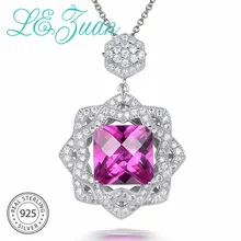 L& zuan подвески из стерлингового серебра 925 пробы 5.32ct розовый камень Романтический Роскошный кулон ювелирные украшения для женщин