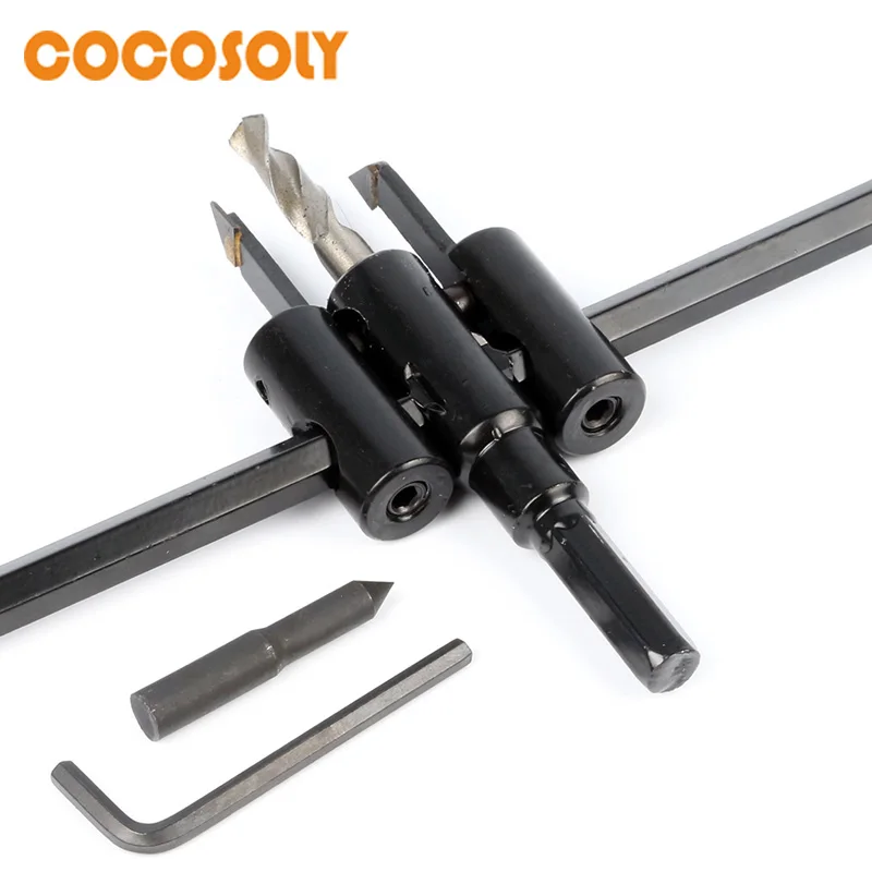 

Adjustable Wood Drywall Circle Hole Drill Cutter Bit Saw Use 30mm to 120mm Circle Hole Saw Cutter Drill Bit