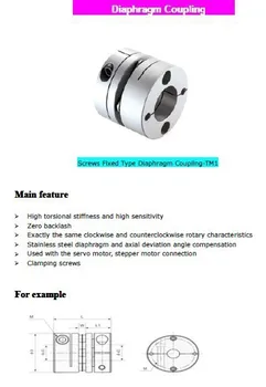 

Free ship for Single diaphragm coupling OD26L26 ID4-10 MM can order to produce