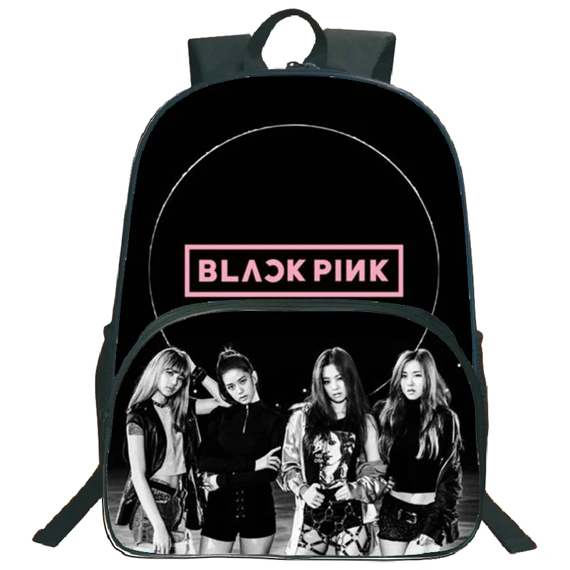 Blackpink Lisa сумки Jisoo подростков ежедневный рюкзак Дженни красочный узор Рюкзак Роза Дети Мальчики Девочки школьная сумка - Цвет: 29