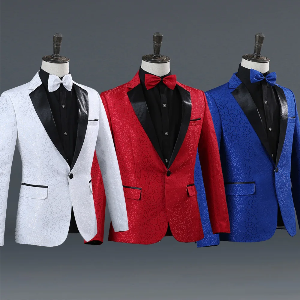 

Clothes 2019 Casual Coat Blazer Men Glitter Slim Fit Dress Pink Blazers Suits Street Wear Stage Performance Costumes For Singers