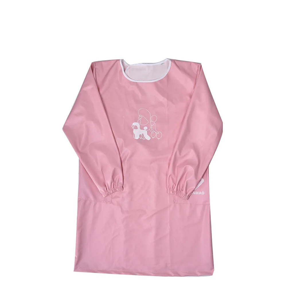 TopTie Waterproof Art Smock Painting Apron with Long Sleeves 2 Roomy Pockets For Eating and Painting