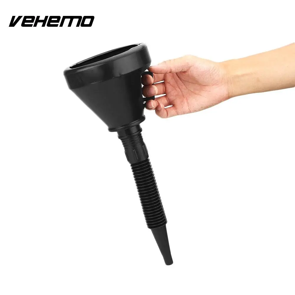 Flexible Spout Funnel Engine Oil Fluids Gasoline Kerosene Car Extension Hose