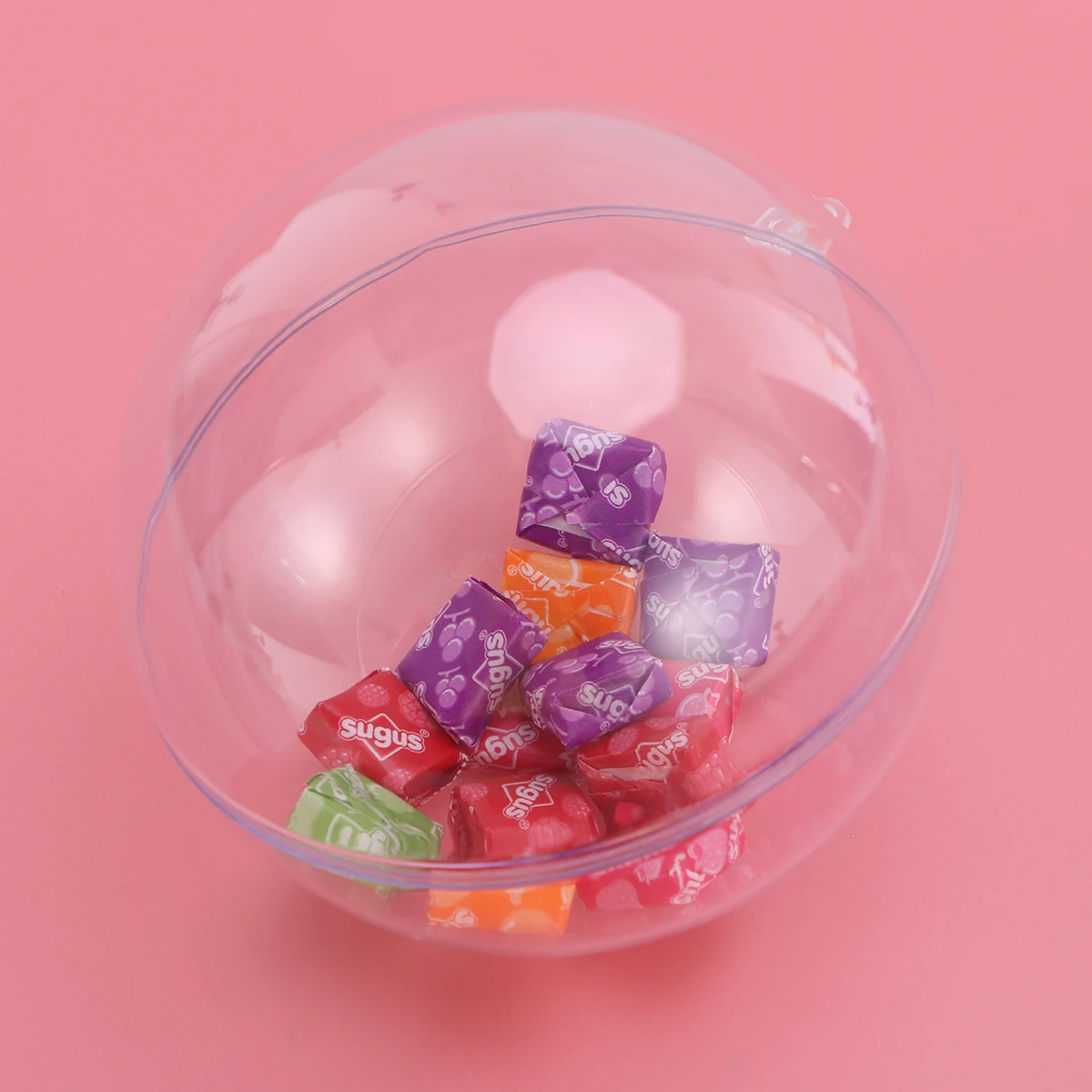 

6cm Clear Plastic Acrylic Bath Bomb Mold Shells Molding Balls Fillable Christmas Tree Ornaments DIY Bath Bomb Molds