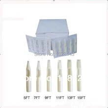 50 шт стерильные белые одноразовые пластиковые наконечники плоские наконечники 5f 7F 9F для игл наконечники для захвата трубок Татуировка насадка