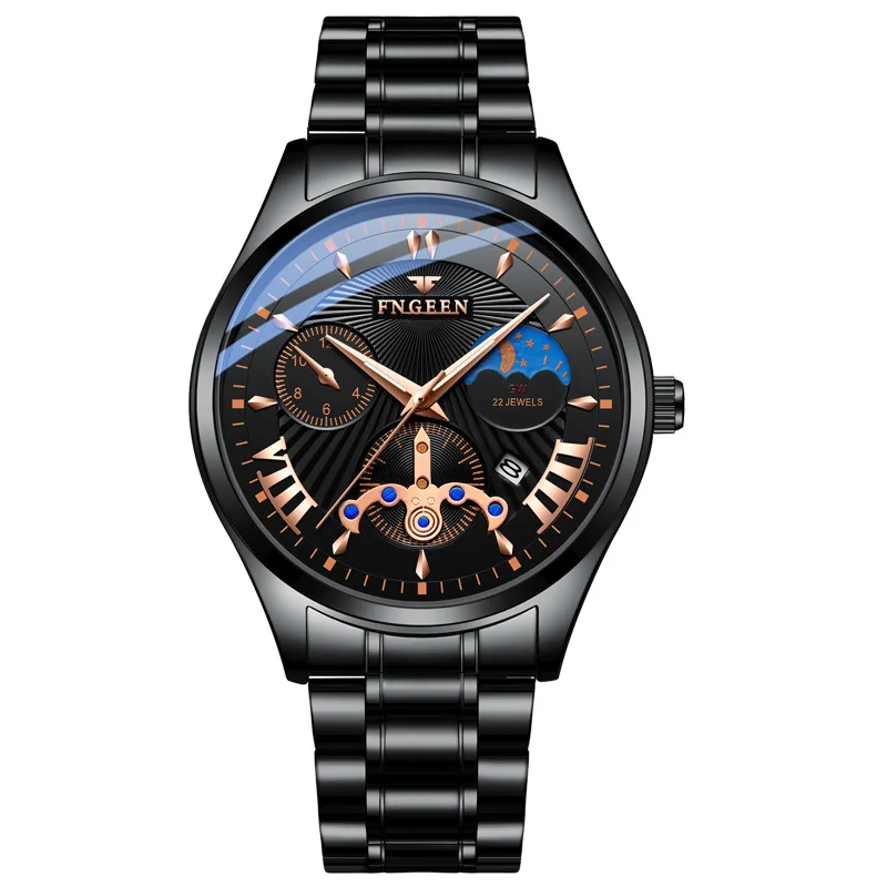 

2019 New Male Quartz Watch Men Fashion Stainless Steel Waterproof Men's Watches Top Brand Luxury Leather Band Mens Watches Clock