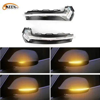 

OKEEN 2pcs Car Rear View Side Mirror Sequential Turn Signal Light For Audi A3 2014 2015 2016 2017 2018 S3 8V Flowing Signal Lamp