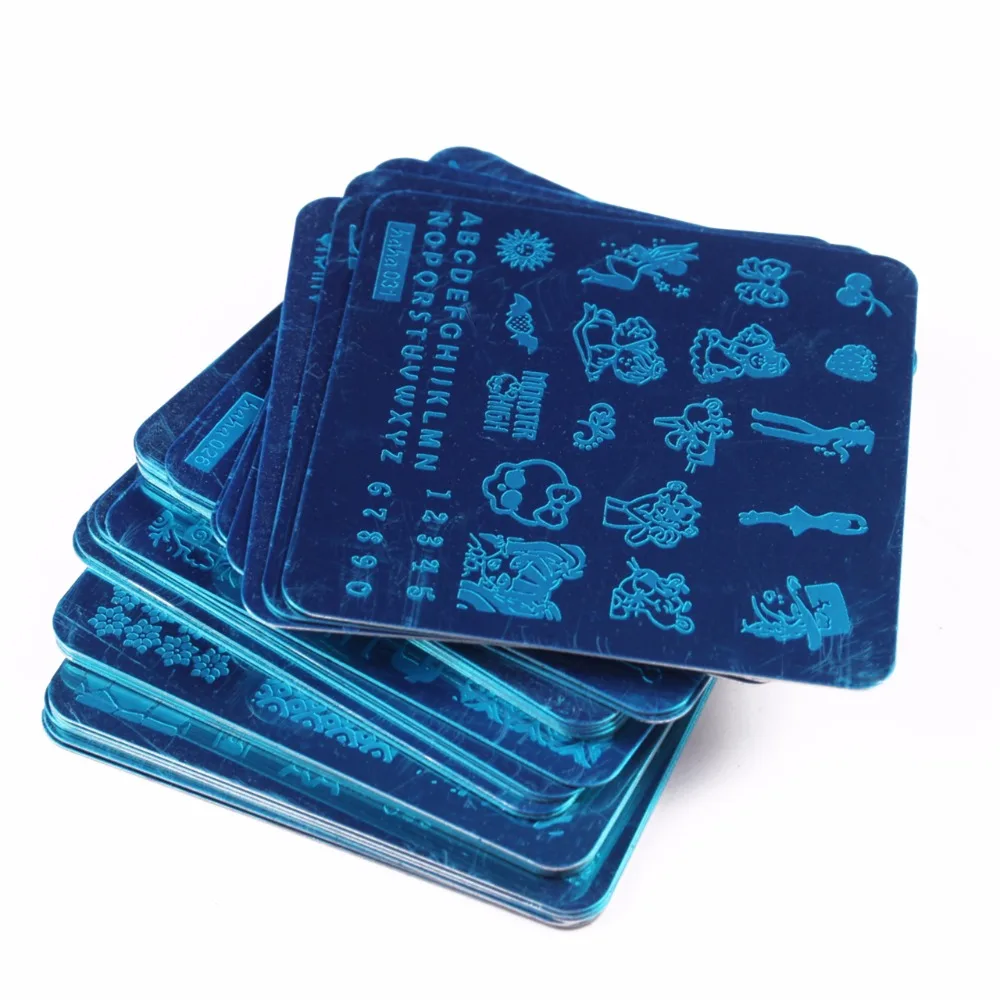 Finger Angel 32 шт. планшетоны для штамповки шаблон трафареты ногтей # WJ023|stamping plates|stamp