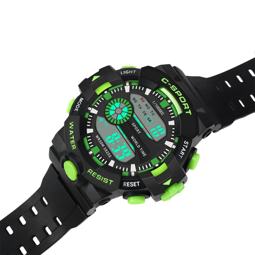 Men's Multi Function Military Sports Watch Luxury Men Analog Digital Sport LED Waterproof Wrist Watch Relogio Clock reloj A