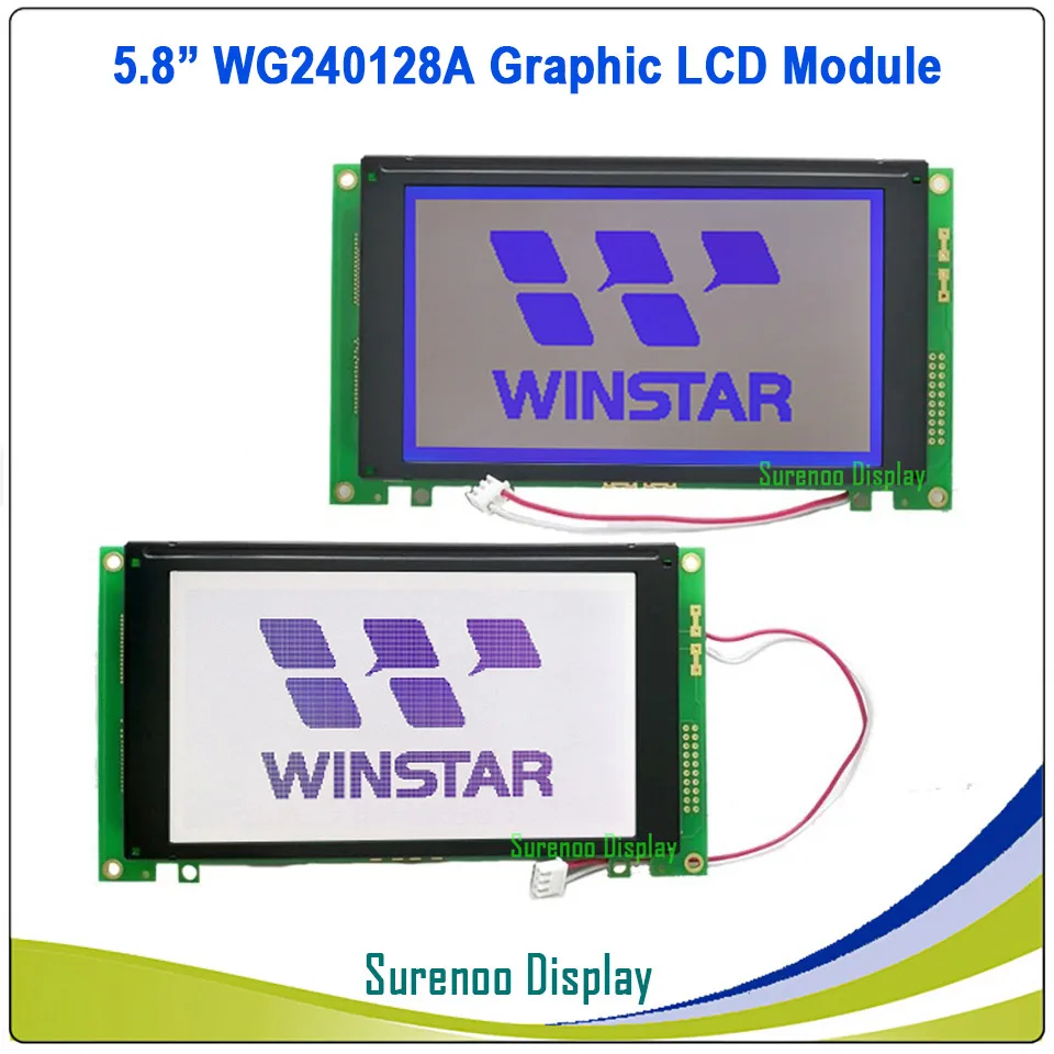 Новый и оригинальный WINSTAR WG240128A 240128 240*128 графическая матрица ЖК-дисплей модуль экран панель с светодиодный подсветкой