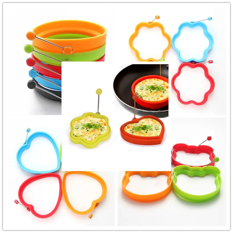

4Pcs Silicone Pancake Mold Flapcake Baking Tools Omelette Egg Maker Form For Fried Eggs Kitchen accessories Helpers For Pancakes