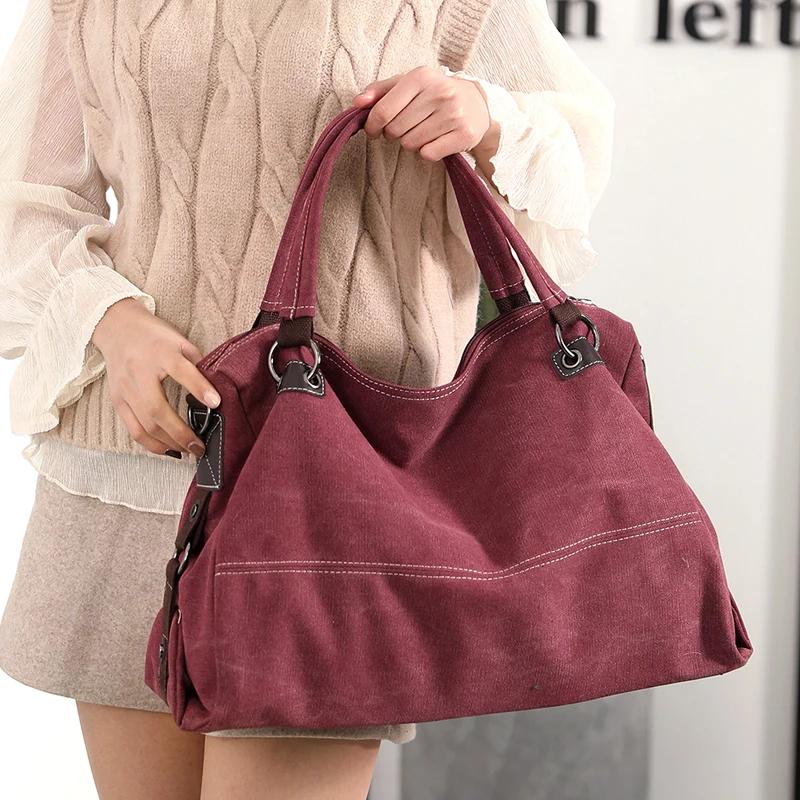 

Luxury Handbags Large Canvas Women Bags Designer Casual Hobos Bags for Women 2019 Totes Women Handbag Shoulder Bags Girls