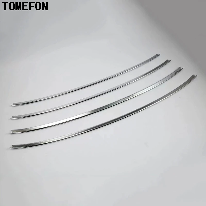 TOMEFON 4pcs For Toyota Corolla 2017 Facelift ABS Chrome Front Grille Cover Racing Grill Center Frame Car Exterior Accessories car accessories 4pcs front