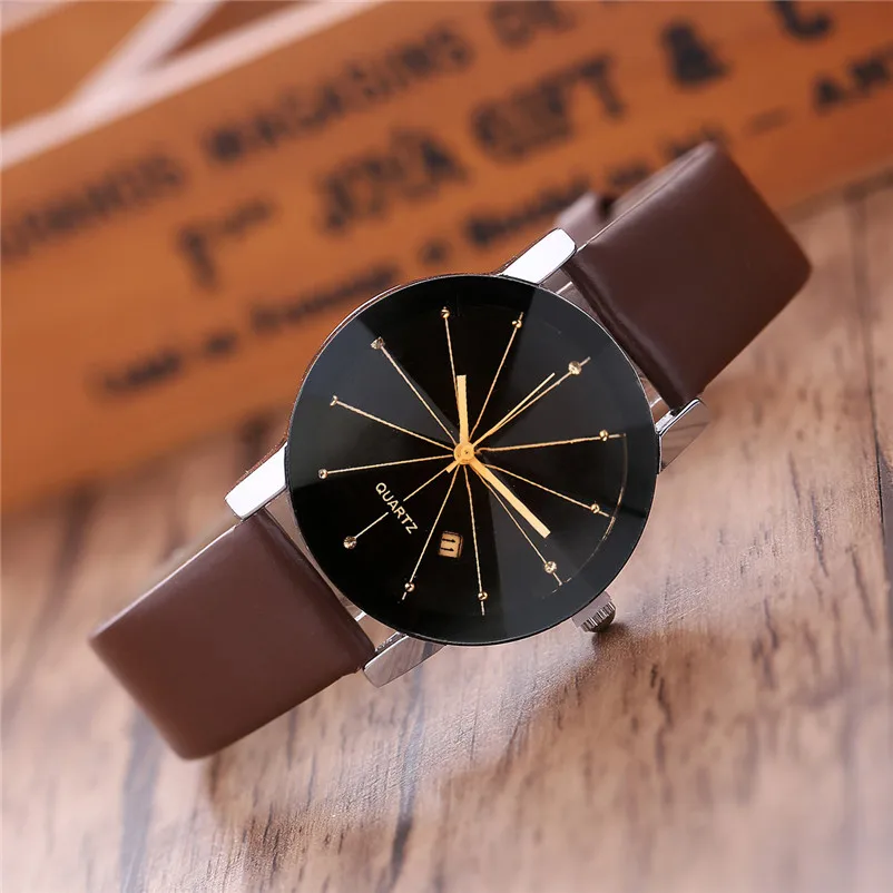 Luxury women's watches 2018 fashion leather Stainless Steel Quartz Date Sport Dial Wrist Watch clock relogio feminino 3M25#N (9)