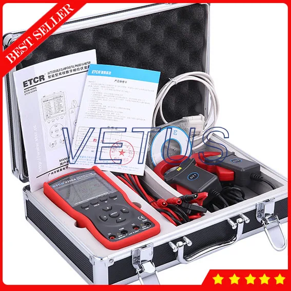 

ETCR4200A Intelligent Double Clamp Digital Phase meter Volt-Ampere Meter