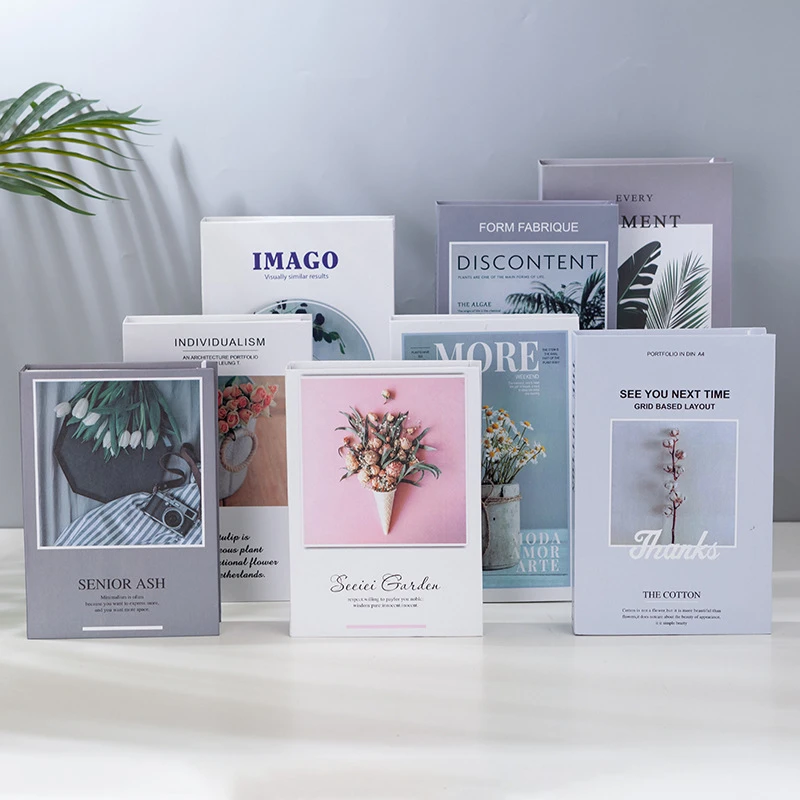 

Simulation Desktop Origami Books Decoration Creative Exquisite Home Figurines Livingroom Wine Cabinet Bookshelf Ornament Craft