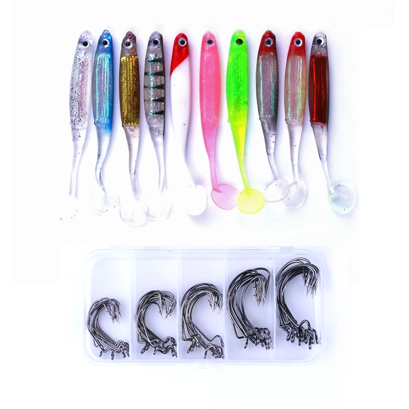 Buy Hengjia rubber soft lures rubber fish baits with