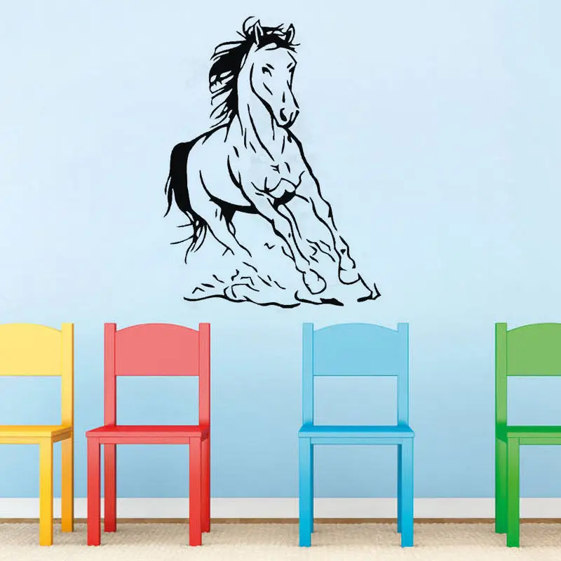 Wall Decor Running Horses Horse Living Room Wall Decal Kids Family Wall