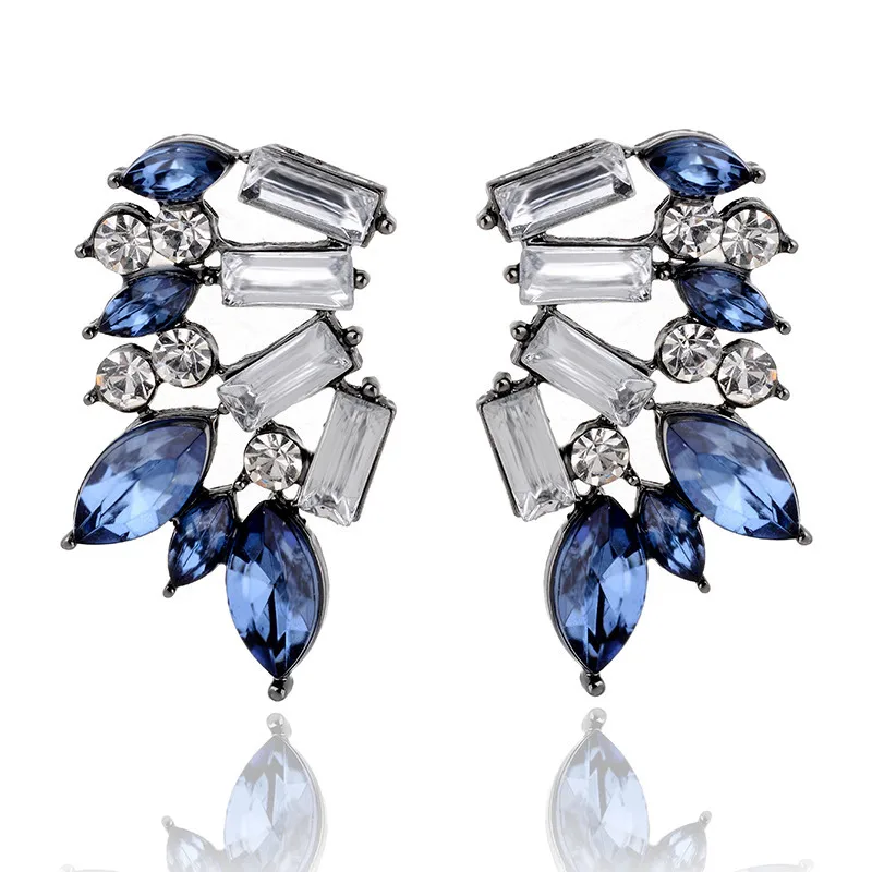 HTB1tb9SaRSD3KVjSZFqq6A4bpXaE - LUBOV 32 Kinds Geometric Crystal Blue Stone Piercing Earrings Gold Color Metal Drop Earrings Trendy Women Party Jewelry