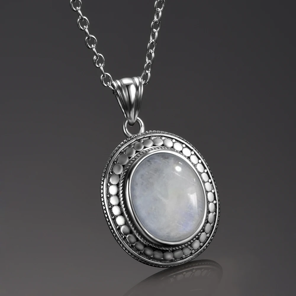 An  Elegant AAA Pure 100%  Natural Silver Moonstone Pendant with 925 stamp for your loved one with the size  28x18x5mm