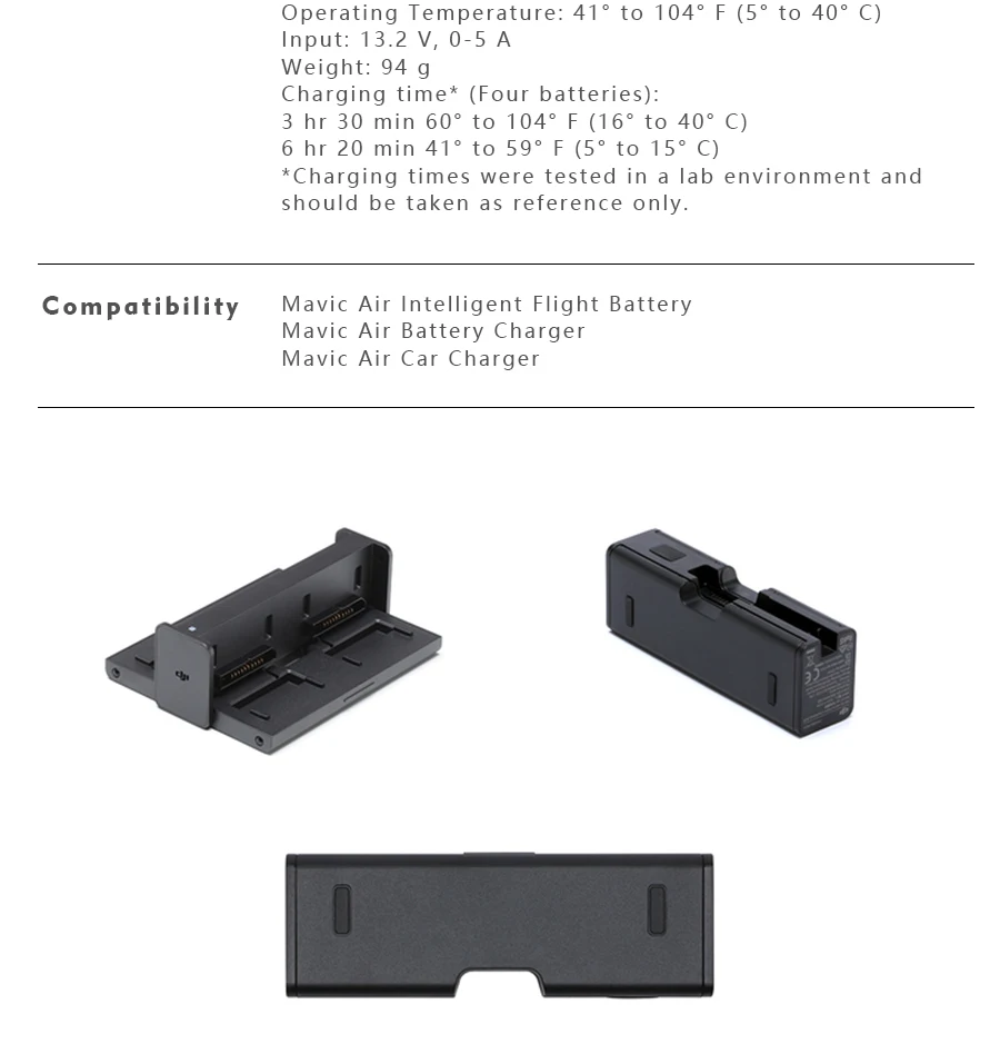 DJI Mavic Air батарея зарядное устройство аксессуары для DJI Mavic Air Интеллектуальная батарея полета аксессуары