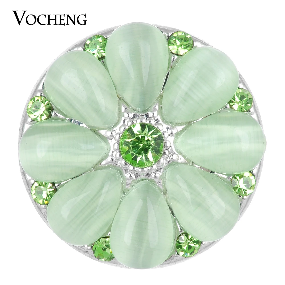 

10PCS/Lot Wholesale Vocheng Snap Charms Interchangeable 18mm 3 Colors Flower Rhinestone Vn-1632*10 Free Shipping