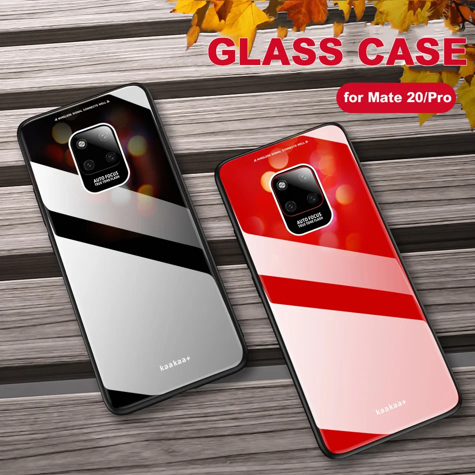 

Phone Case for Huawei Mate 20 Pro Case Leica Lens Shockproof Plating Tempered Glass Hard Back Cover for Huawei Mate X Cases Capa