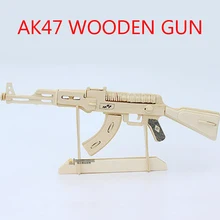 AK47 3D деревянные головоломки модель 3 d пазлы ручной работы собраны деревянные головоломки игрушки подарки для детей