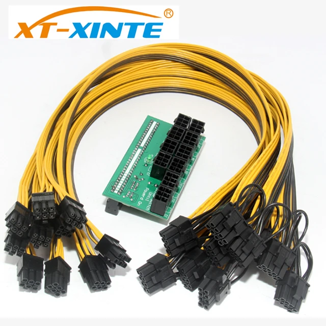 Cheap XT-XINTE Server Computer Switch Power Converter 6Pin Cable Breakout Adapter Board 50CM 18AWG Male to 6+2Pin Mining Power Kit Cheap XT-XINTE Server Computer Switch Power Converter 6Pin Cable Breakout Adapter Board 50CM 18AWG Male to 6+2Pin Mining Power Kit