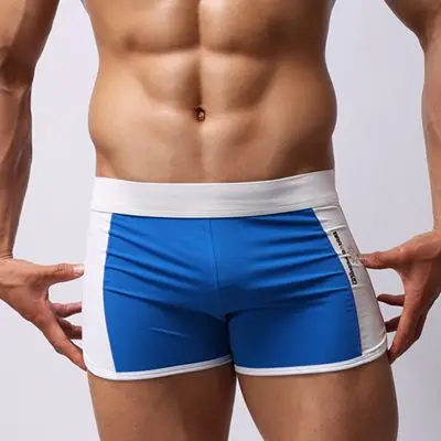 Комфортная сексуальная одежда для плавания мужские плавки с низкой посадкой нейлоновый мужской купальник брендовая качественная доска пляжные спортивные шорты-боксеры для плавания